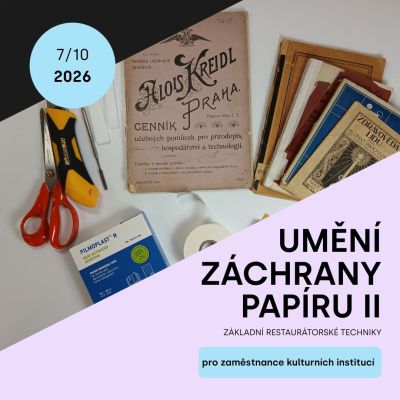 Umění záchrany papíru II - pro zaměstnance kulturních institucí